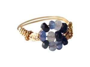 Gemshine - Damen - Ring - Vergoldet - Saphir - Blau