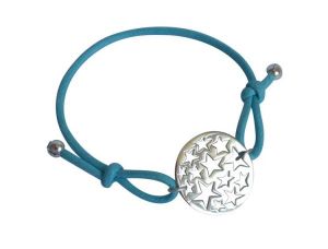 Gemshine - Damen - Armband - KNOTS Sternen Konstellation - 925 Silber - Blau - Grenverstellbar