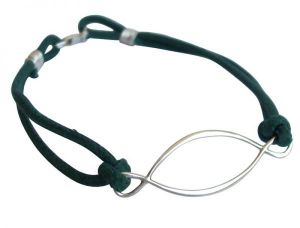 Gemshine - Damen - Armband - KNOTS INFINITY - 925 Silber - Grn - Grenverstellbar