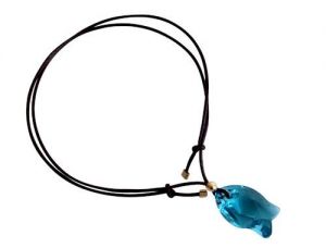 Gemshine - Damen - Armband - Fisch - *Indicolite* - Blau - Vergoldet - MADE WITH SWAROVSKI ELEMENTS - Grenverstellbar