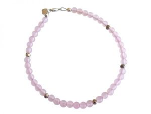 Gemshine - Damen - Armband  - 925 Silber - Rosenquarz - Rosa