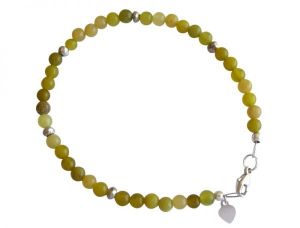 Gemshine - Damen - Armband  - 925 Silber - Jade - Grn