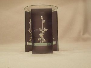 Duftlampe Blume aus Glas