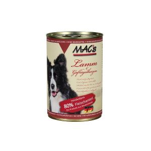 Macs Dog Lamm-Gefl.-Herz.400gD