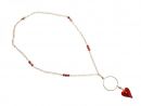 Gemshine  - Damen - Herz - Halskette - Anhnger - Vergoldet - Wld Heart Halskette *Red Magma* - Rot - MADE WITH SWAROVSKI ELEMENTS - 45 cm