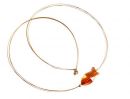 Gemshine - Damen - Halskette - Fisch - *Crystal Copper* - Gelb - Orange - Vergoldet - MADE WITH SWAROVSKI ELEMENTS - 45 cm