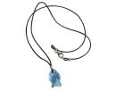 Gemshine - Damen - Halskette - Anhnger - Fisch - *Aquamarin* - Blau - 925 Silber - MADE WITH SWAROVSKI ELEMENTS - 45 cm