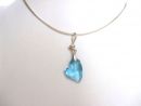 Gemshine  - Damen - Herz - Halskette - Anhnger - 925 Silber - *Aquamarin* - Blau - MADE WITH SWAROVSKI ELEMENTS - 45 cm