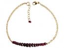 Gemshine - Damen - Armband - Vergoldet - Rubin - Rot - CONFETTI