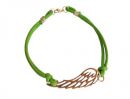 Gemshine - Damen - Armband - KNOTS WINGS - Bronze - Grn - Grenverstellbar