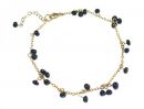 Gemshine - Damen - Armband - Vergoldet - Saphir - Blau - CONFETTI