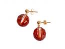 Gemshine - Damen - Ohrringe - *Red Magma* - Rot - Vergoldet - MADE WITH SWAROVSKI ELEMENTS - 1,5 cm