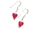 Gemshine  - Damen - Herz - Ohrringe - 925 Silber - Wild Heart - *Indian Pink* - Rosa - MADE WITH SWAROVSKI ELEMENTS - 2 cm