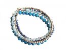 Gemshine - Damen - Armband Set - Sea Breeze Silber - Trkis - Aquamarin - Lapis Lazuli - Blau - 925 Silber